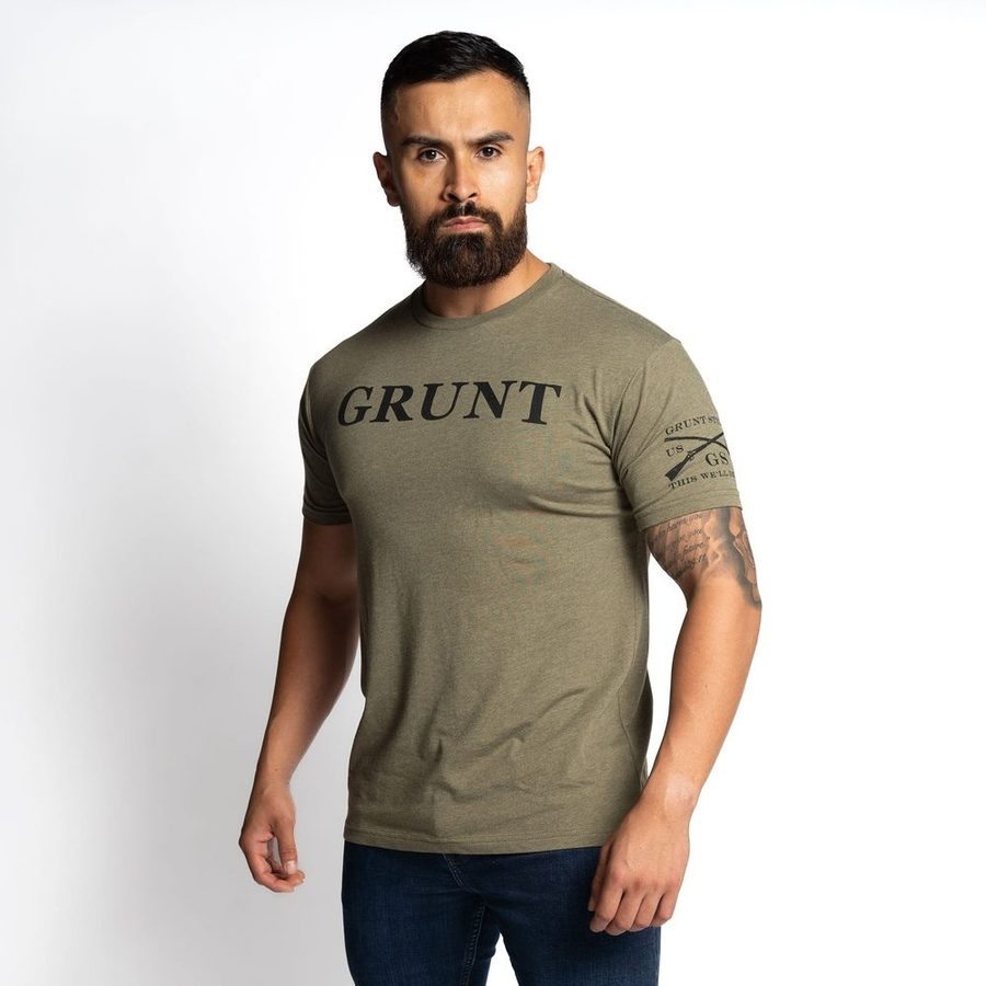 Grunt Style Tshirt - Grunt Defined T-Shirt - Military Green